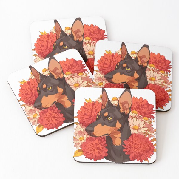 Item preview, Cute Doberman // Flower // Guarding dog // Best Friend // Dog Paw designed and sold by SMARTKIT  DESIGNAGENCY.