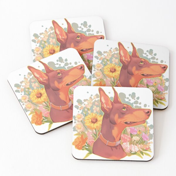 Item preview, Cute Doberman // Flower // Guarding dog // Best Friend // Dog Paw designed and sold by SMARTKIT  DESIGNAGENCY.