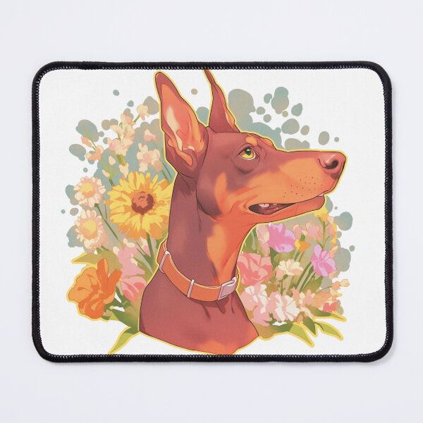 Item preview, Cute Doberman // Flower // Guarding dog // Best Friend // Dog Paw designed and sold by SMARTKIT  DESIGNAGENCY.