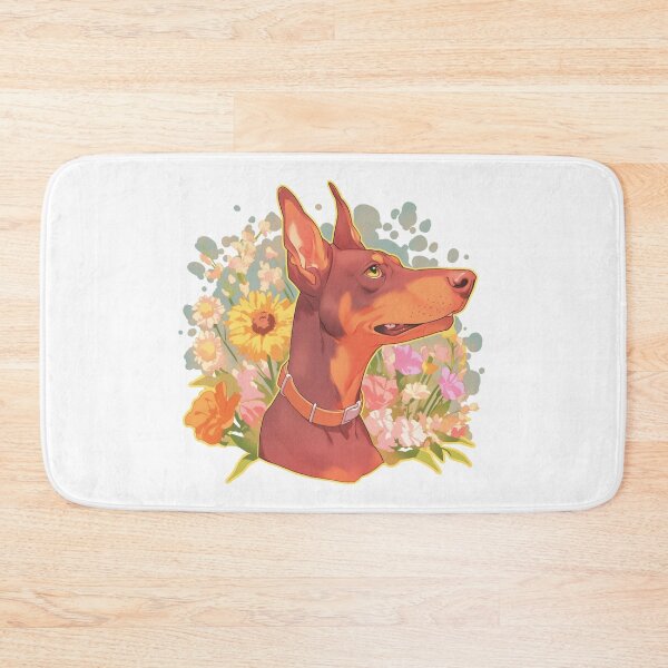 Item preview, Cute Doberman // Flower // Guarding dog // Best Friend // Dog Paw designed and sold by SMARTKIT  DESIGNAGENCY.