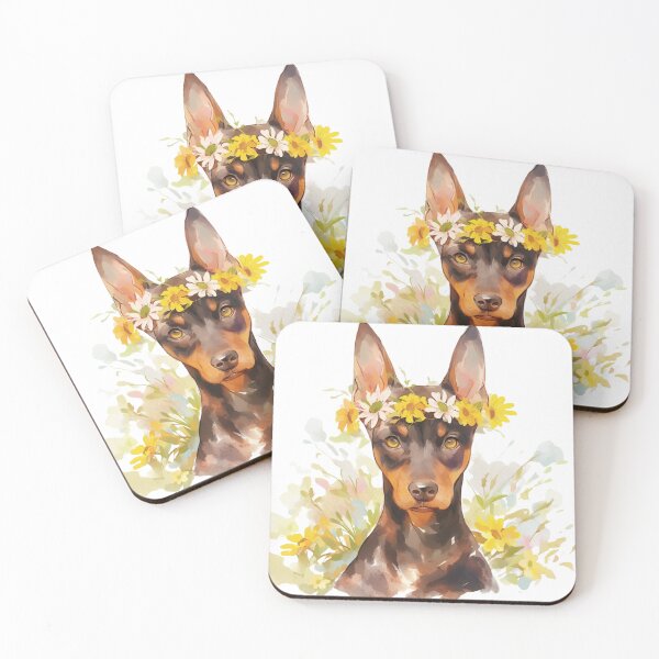 Item preview, Cute Doberman // Flower // Guarding dog // Best Friend // Dog Paw designed and sold by SMARTKIT  DESIGNAGENCY.