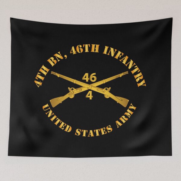 Item preview, 4th Bn 46th Infantry Regt - Infantry Br designed and sold by Military Insignia Products.