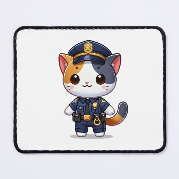 Item preview, Officer Paws The Cutest Police Cat designed and sold by NineNIGHT404.