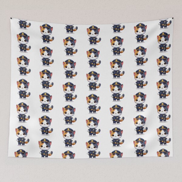Item preview, Officer Paws The Cutest Police Cat designed and sold by NineNIGHT404.