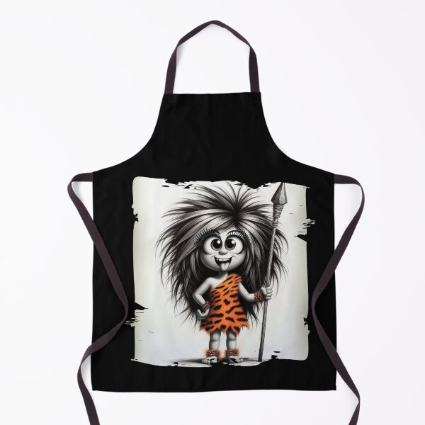 Item preview, Crazy Cavegirl with Spear – Wild and Fun Illustration designed and sold by Hungry-Murphy.