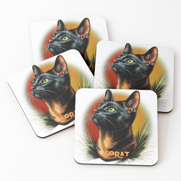 Item preview, Poster Prints T-Shirt Design - Cat Breeds: Korat designed and sold by ForeverPrintsOK.