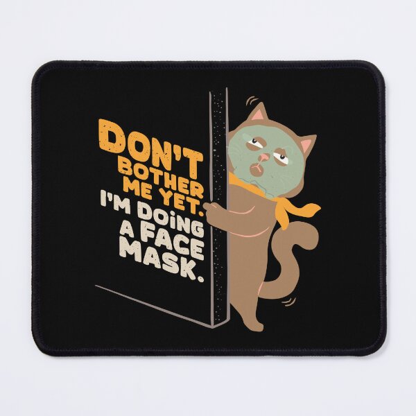 Item preview, Brown Cat and Face Mask designed and sold by LazyCaat.