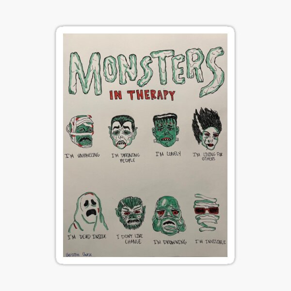 Monsters In Therapy Sticker