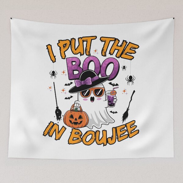 Item preview, I Put The Boo in Boujee, Funny Letter Print Halloween 2025 designed and sold by ArtByKatti.