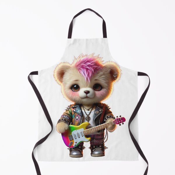 Item preview, Rocker teddy bear with pink hair designed and sold by Osintown.
