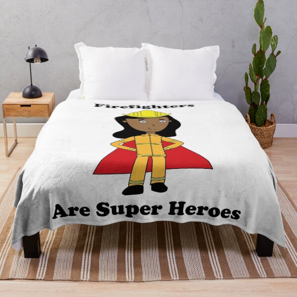 Item preview, Firefighters Are Super Heroes Black Female designed and sold by ValeriesGallery.