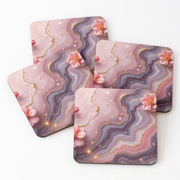 Item preview, Floral marble liquid abstract background  designed and sold by Creative88Art.