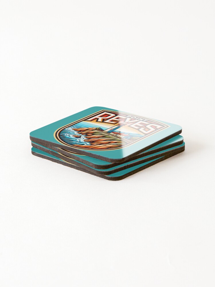 Thumbnail 4 of 5, Coasters (Set of 4), Lighthouse Point Reyes designed and sold by RayCrimson.