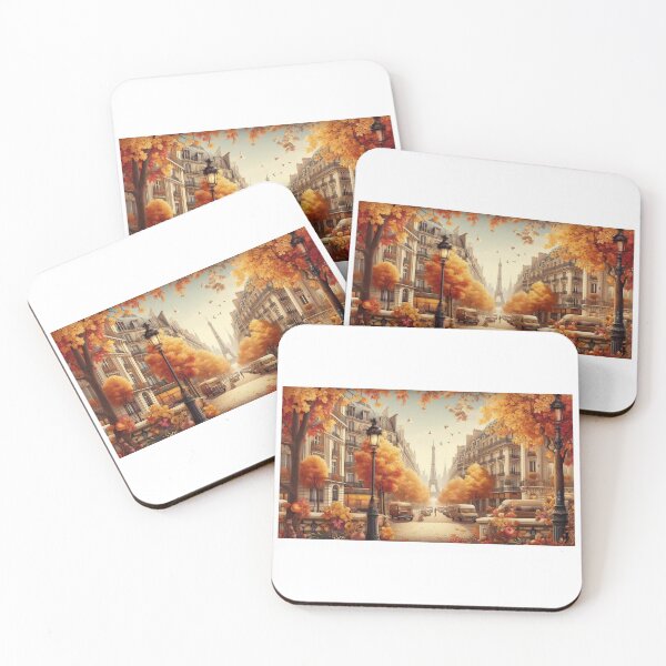 Item preview, Autumn landscape in Paris designed and sold by SommeryLaser.