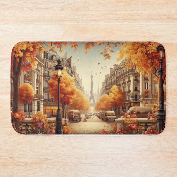 Item preview, Autumn landscape in Paris designed and sold by SommeryLaser.