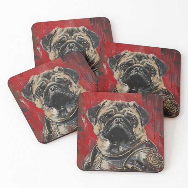 Item preview, Pug Gladiator In Armor designed and sold by WillmanArt.