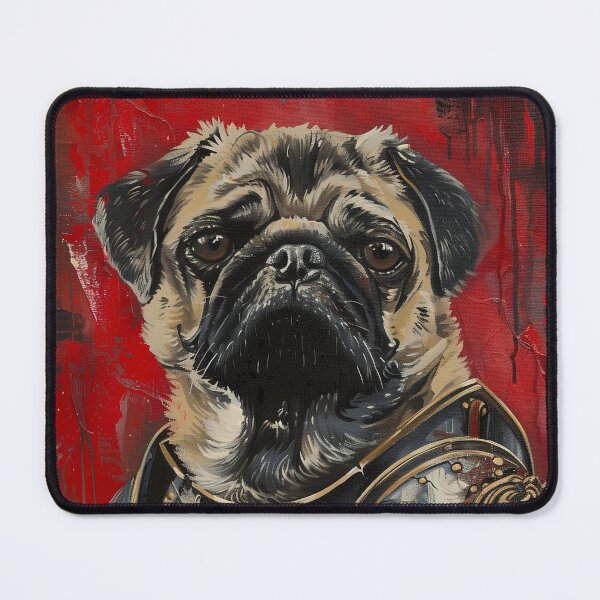 Item preview, Pug Gladiator In Armor designed and sold by WillmanArt.