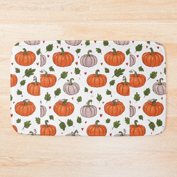 Item preview, Pumpkin wallpaper art, orange and white pumpkins pattern, pumpkins, fall, harvest, October, November, autumn, Thanksgiving  designed and sold by navitalidesign.