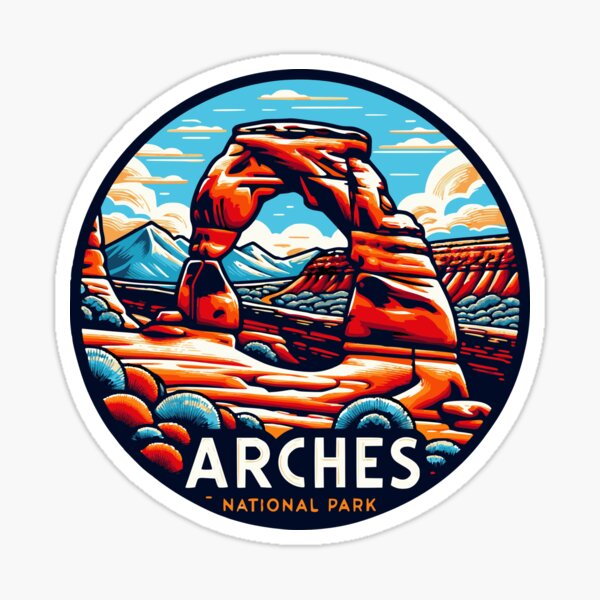 Item preview, Retro Arches National Park designed and sold by RayCrimson.