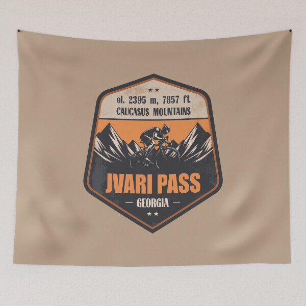 Artikelvorschau, Jvari Pass (Kreuzpass) Georgia Radfahren Berg Design entworfen und verkauft von CynthiaGraphics.