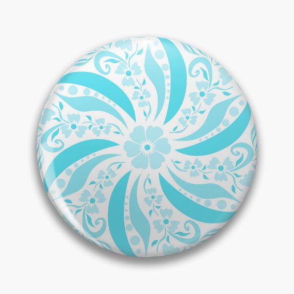Item preview, Circular Blue Floral Pattern designed and sold by AneissPiaf.