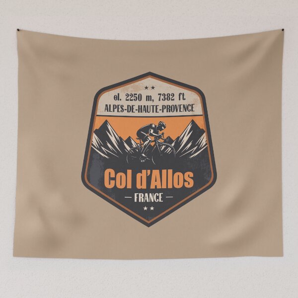 Item preview, Col d'Allos France Cycling Mountain Design designed and sold by CynthiaGraphics.