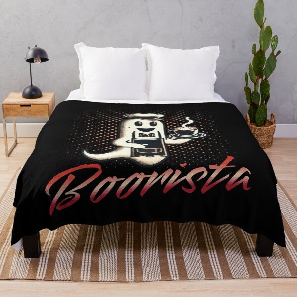 Item preview, Funny Coffee Saying Boorista Halloween Ghost designed and sold by LuminOrb.