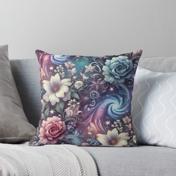 Item preview, Cosmic floral Artwork Flowers and Galaxies designed and sold by drbozzo.