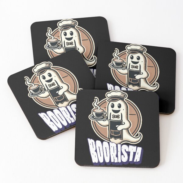 Item preview, Funny Coffee Saying Boorista Halloween Ghost designed and sold by LuminOrb.