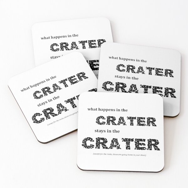Item preview, What Happens In The Crater... (black text) designed and sold by potatoegoat.