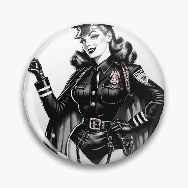 Item preview, Retro Hot Cop Girl designed and sold by PulpVintage.