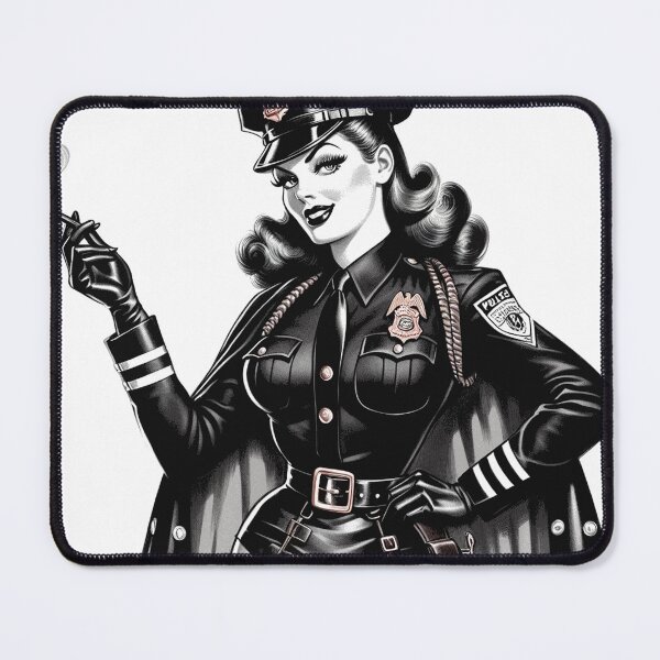 Item preview, Retro Hot Cop Girl designed and sold by PulpVintage.