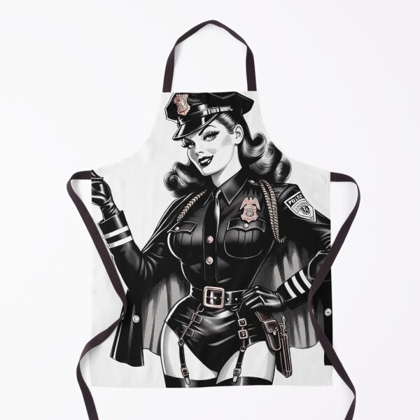 Item preview, Retro Hot Cop Girl designed and sold by PulpVintage.