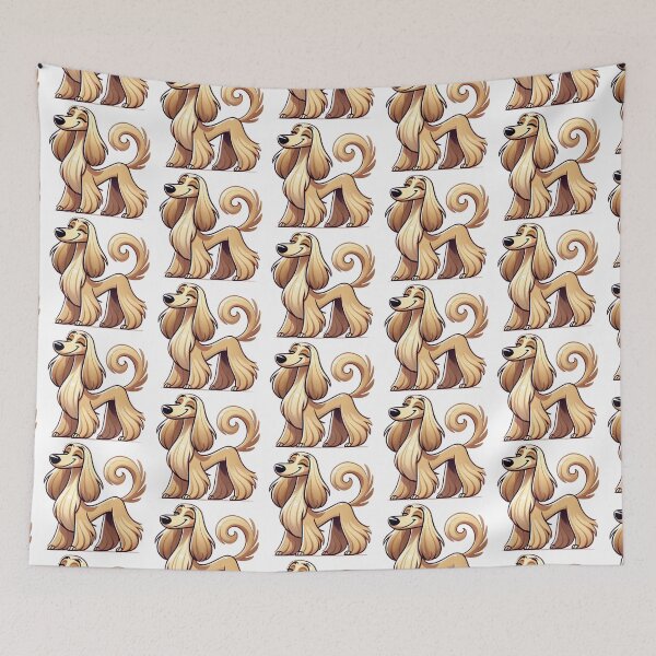 Item preview, Cute Afghan Hound Dog Art for Afghan Lovers designed and sold by NoelaniArt.