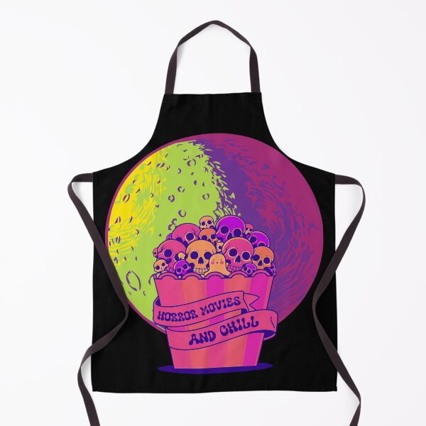 Item preview, Horror movies and chill skeleton popcorn designed and sold by BlissThreads.