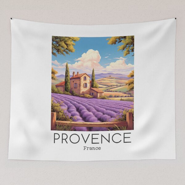 Item preview, A Vintage Travel Illustration of Provence - France designed and sold by GoodOldVintage.