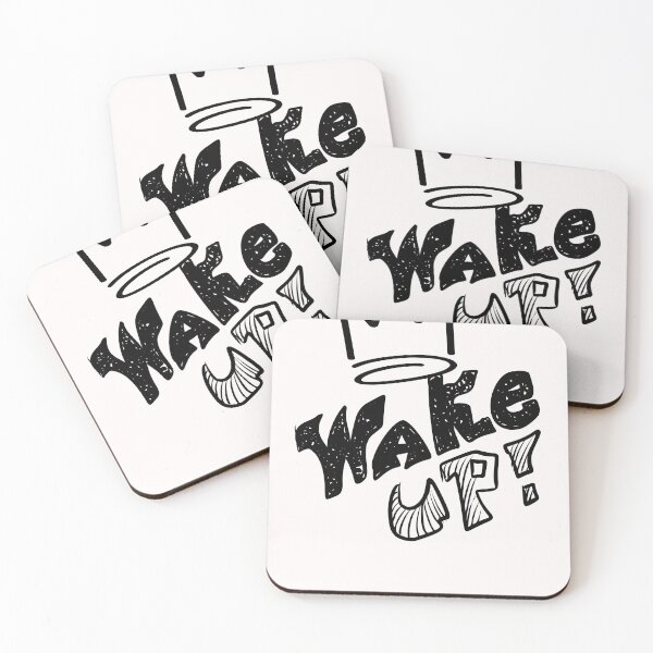 Item preview, wake up designed and sold by Rap Hub.