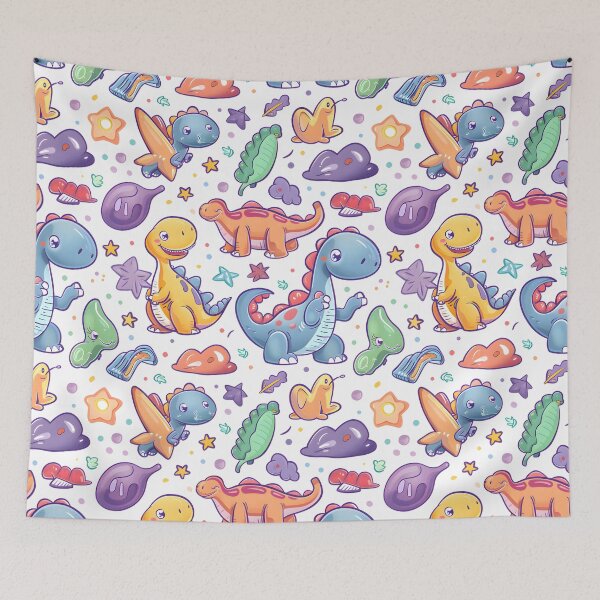 Item preview, Cute Dinosaurs , Dinosaurs pattern designed and sold by No11DigitalArt.