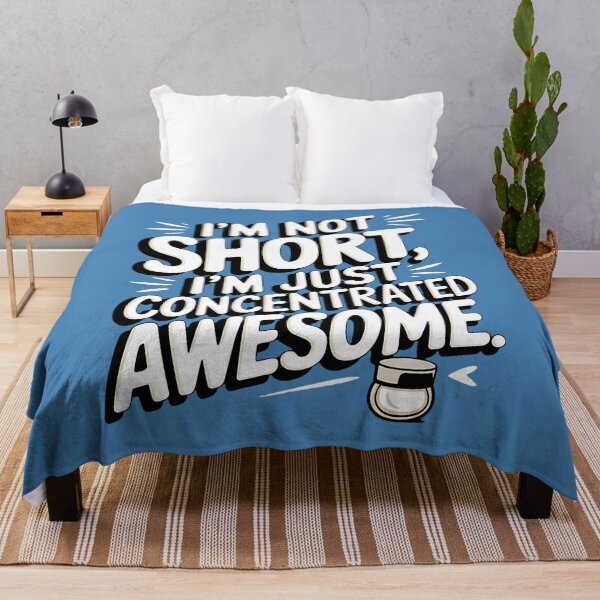 Item preview, I'm Not Short Just Awesome Funny Quote designed and sold by ZetaDream.