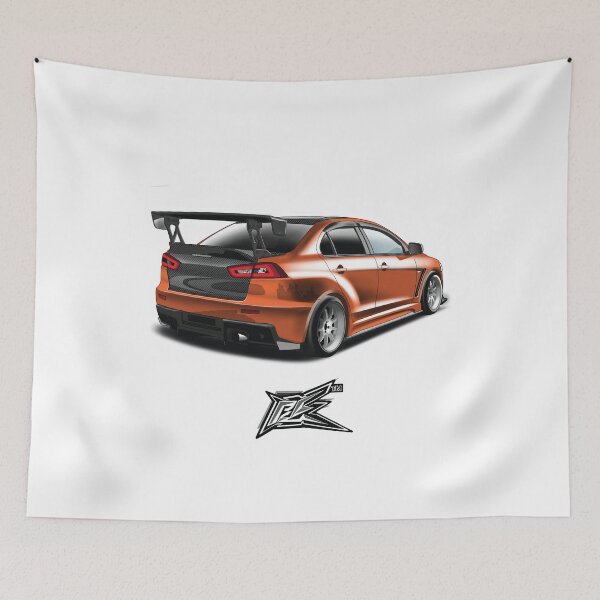 Item preview, mitsubishi lancer evoX rear orange  designed and sold by NaquashM.