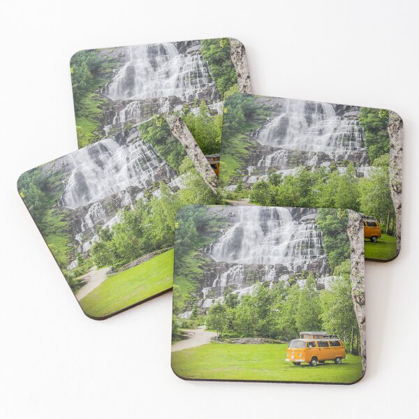 Item preview, Camping bus with a waterfall designed and sold by Arielkro.