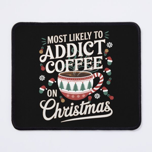 Item preview, Most Likely to Coffee Christmas Lights Beans Candy Cane designed and sold by clothesy7.