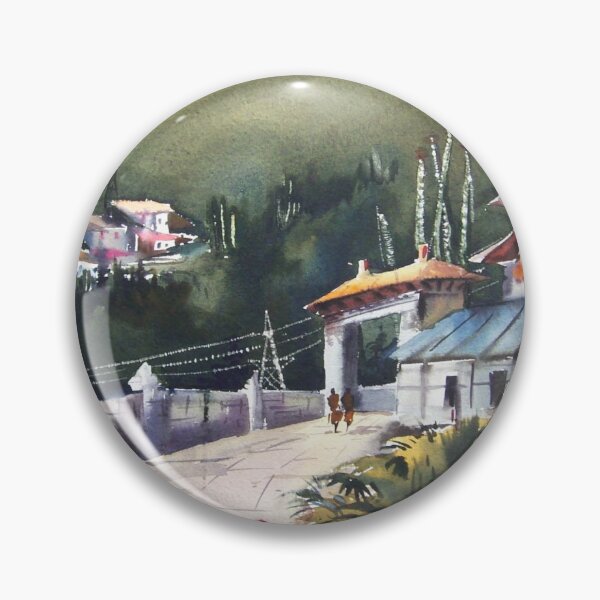Item preview, Watercolor Landscape Painting designed and sold by SamirArt.