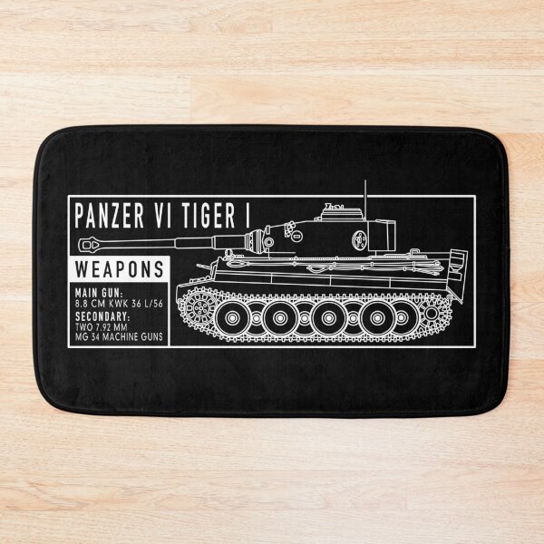 Item preview, Panzer VI Tiger 1 WW2 German Tank Blueprint Gift designed and sold by MilitaryMart.