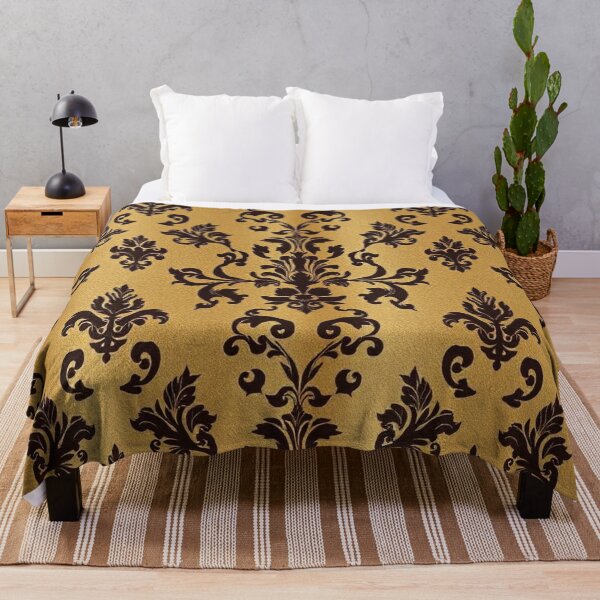 Item preview, Burnished Gold & Brown Ombre Damask designed and sold by DesignsByPrnces.