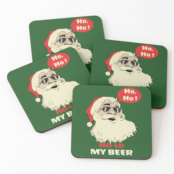 Item preview, Funny Santa, Retro Christmas, Cool Santa "Hold My Beer" designed and sold by Mariana Piana.