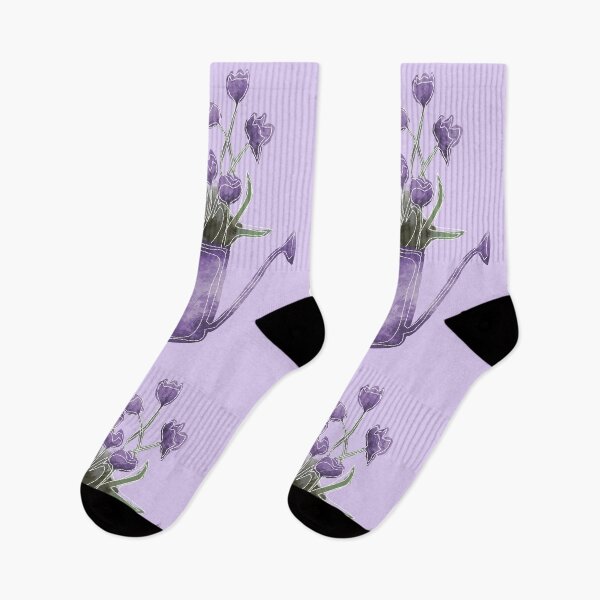 Item preview, Violet floral motifs Flowers in Can Watercolor Flowers Embroidery art design  designed and sold by InnaMGraphic.