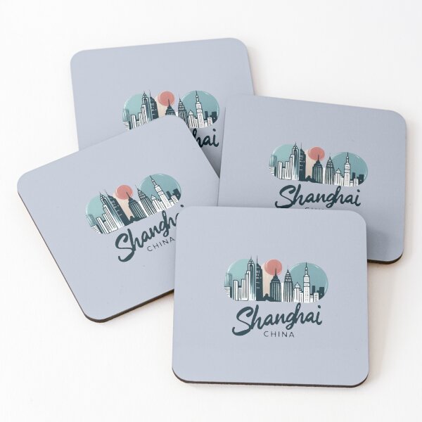 Item preview, Shanghai China Cute Skyline  designed and sold by PaintMeWorld.