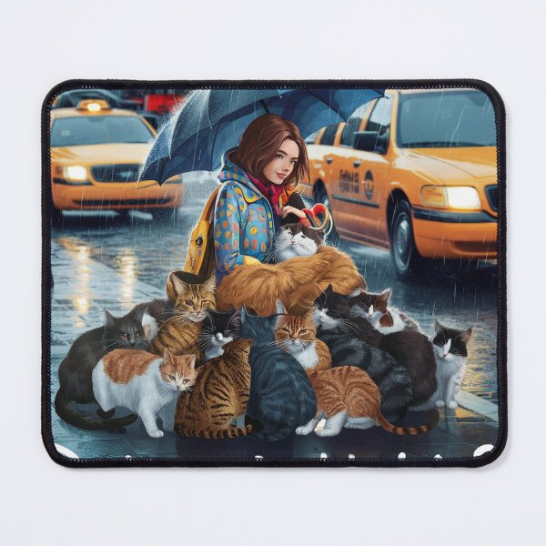 Item preview, Woman and cats - A Taxi designed and sold by lavka-xd.