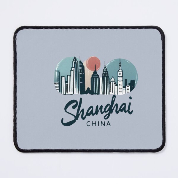Item preview, Shanghai China Cute Skyline designed and sold by PaintMeWorld.